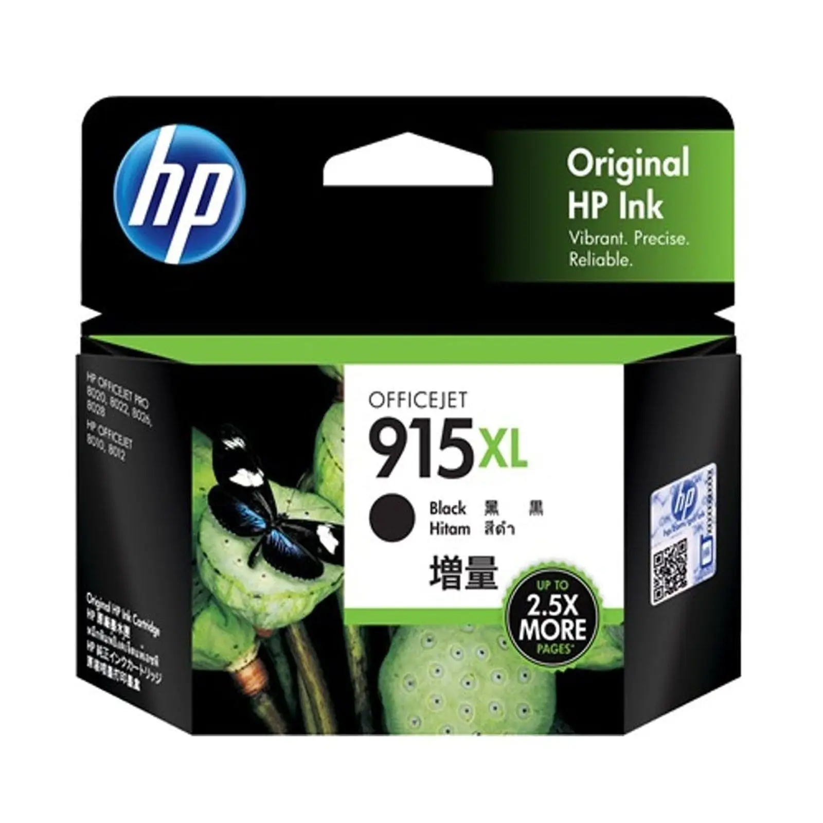 Original HP 915XL Black Ink Cartridge Toner Officejet 3YM22AA - Electronics
