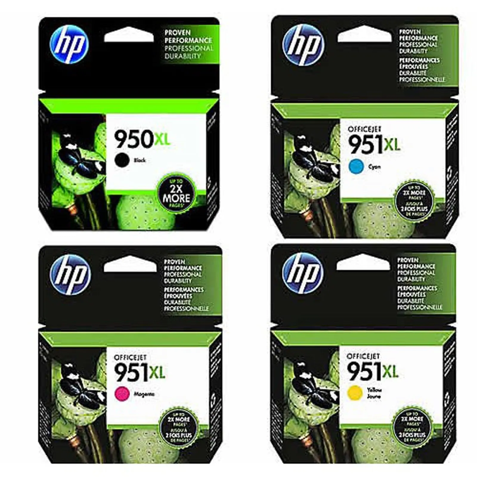 HP 950XL 951XL 4 Colours Value Pack Ink Cartridge - Electronics