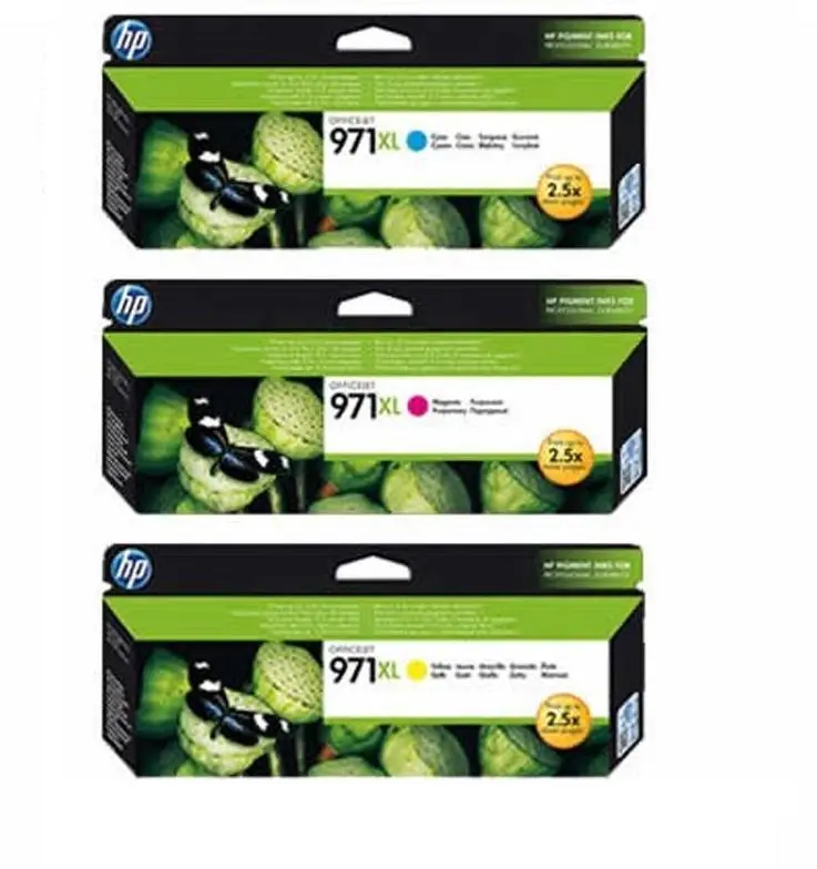 HP 971XL 3 Colours Value Pack Ink Cartridge Toner - Electronics