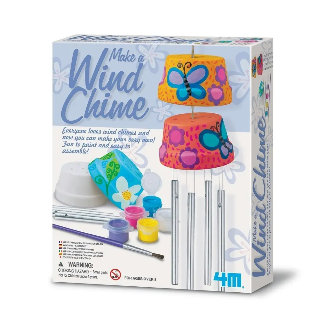 4M Creative Craft Make a Windchime Kids/Children Paint Your Own Art/Craft 8y+ - Hobbies