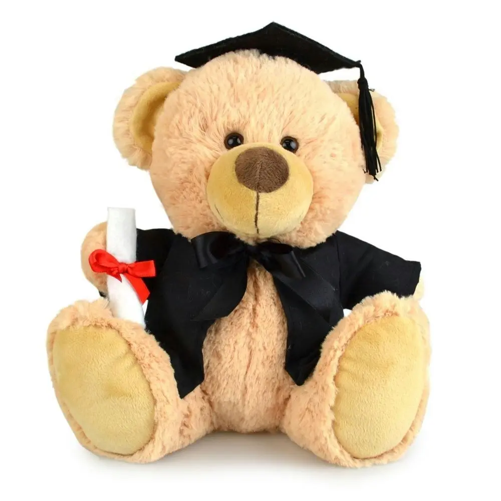 My Buddy Bear 23cm Buddy Graduation Bear Kids Soft Plush Stuffed Toy Brown 3y+ - Toys & Games