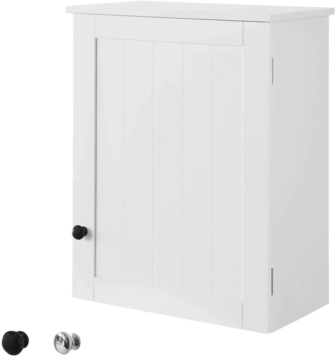 VIKUS White Wall Cabinet with Door 40x52cm - Home & Garden