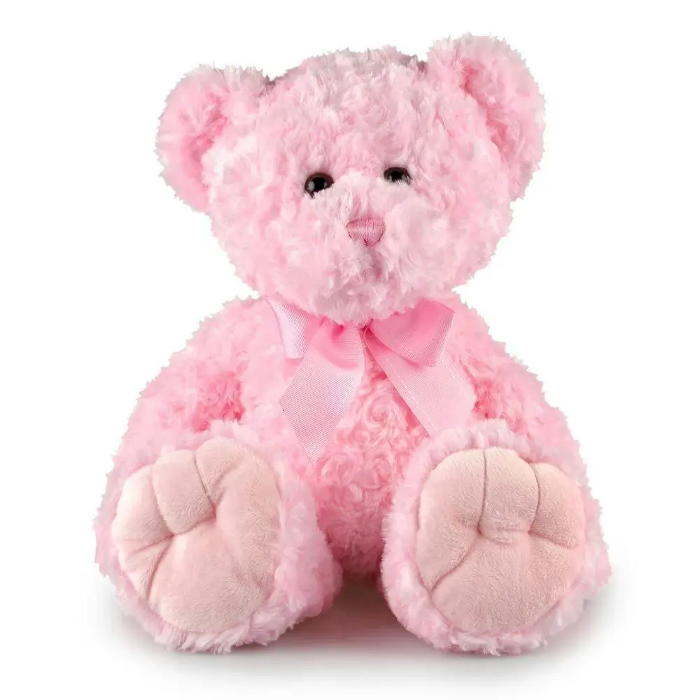 Korimco 35cm Max Bear Soft Animal Plush Stuffed Toy Kids/Children 3y+ Pink - Toys & Games