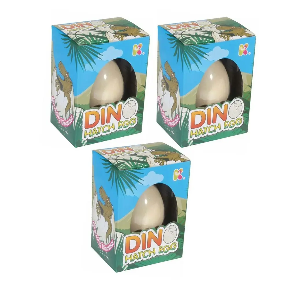 3x Nurchums SM Dino Collectibles Hatching Dinosaur Egg 11cm Toy Kids/Child 3y+ - Hobbies
