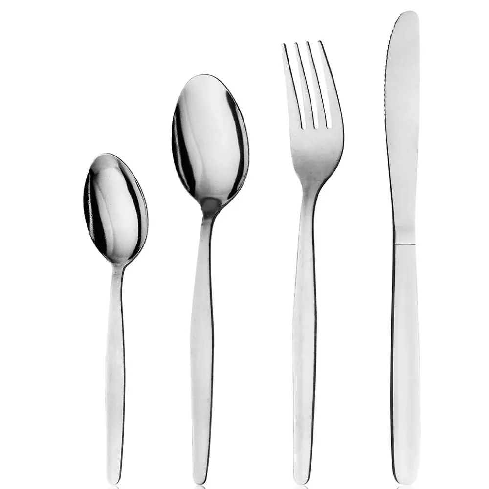 Trenton Oslo 48 Piece Cutlery Dining Set Stainless Steel 48pc | Knife Fork Spoon Cafe - Home & Garden