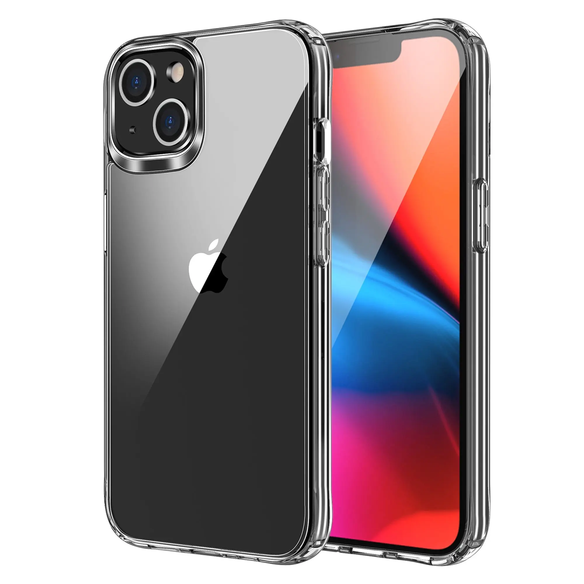 MEZON Crystal Clear Case for Apple iPhone 13 (6.1") Ultra Slim Premium TPU Gel - Wireless Charging Compatible