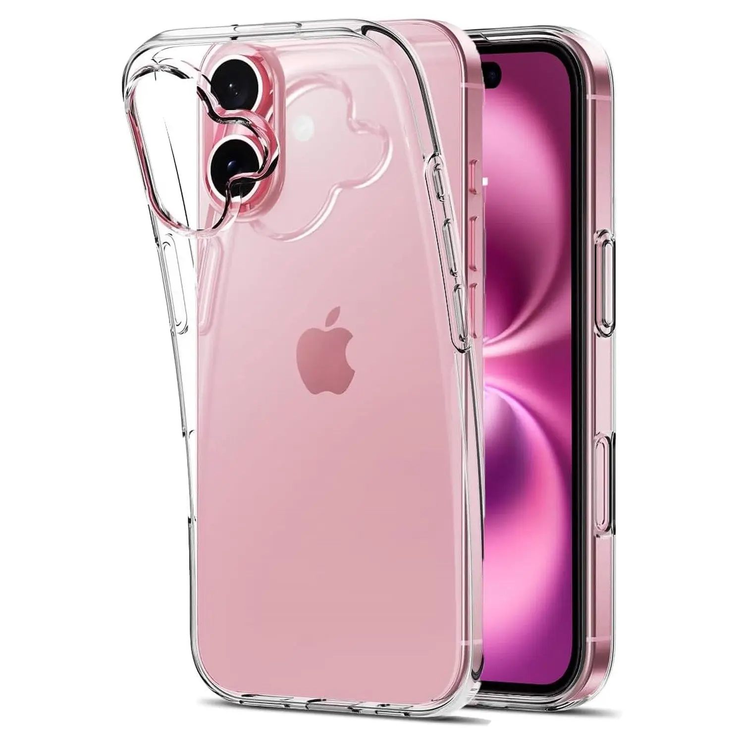 MEZON Crystal Clear Case for Apple iPhone 16 Plus (6.7") Ultra Slim Premium TPU Gel - Magsafe Wireless Charging Compatible