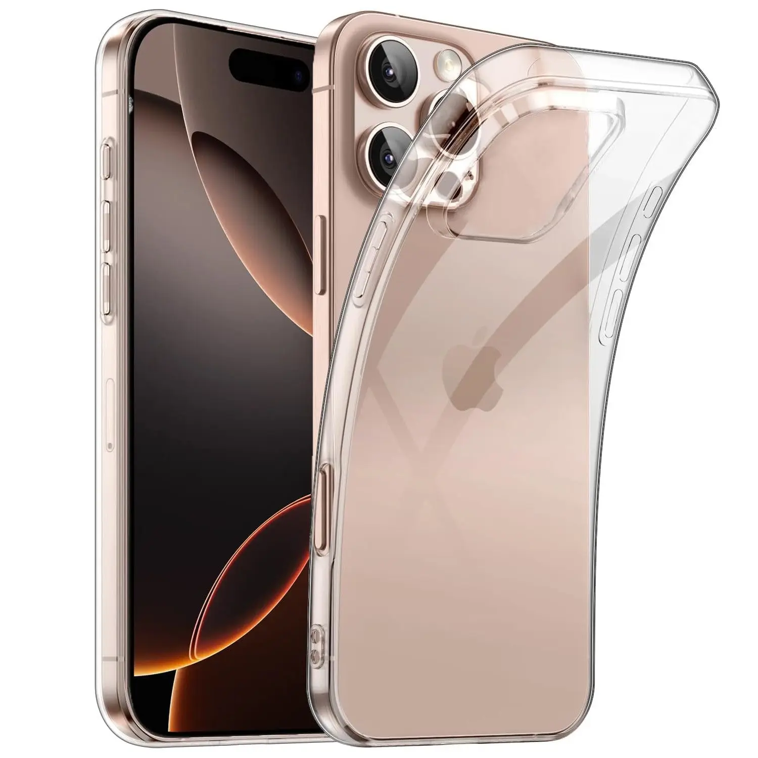 MEZON Crystal Clear Case for Apple iPhone 16 Pro Max (6.9") Ultra Slim Premium TPU Gel - Magsafe Wireless Charging Compatible