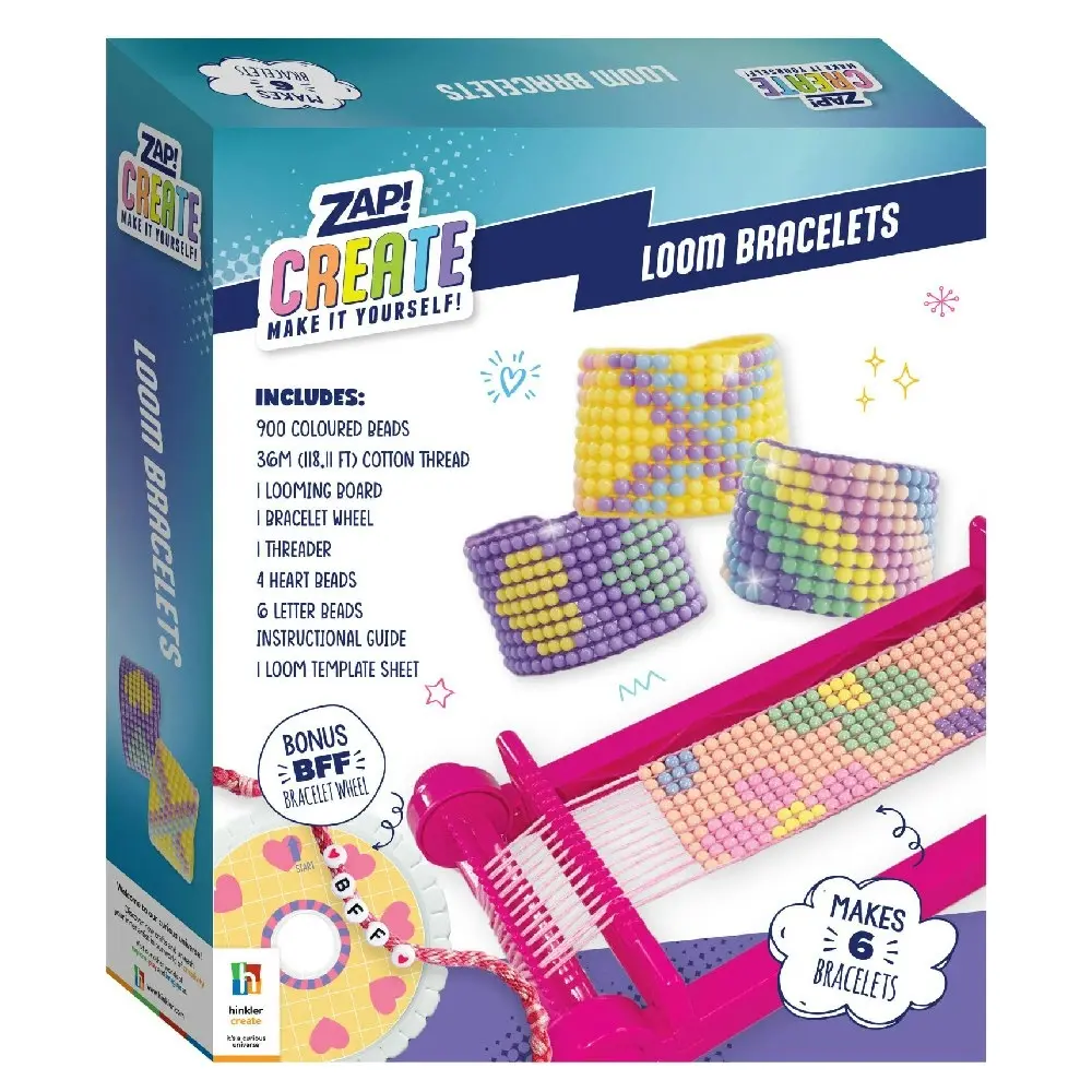 Zap! Extra Create Bracelet Loom Craft Activity Kit Art Hobby Project 8y+ - Hobbies