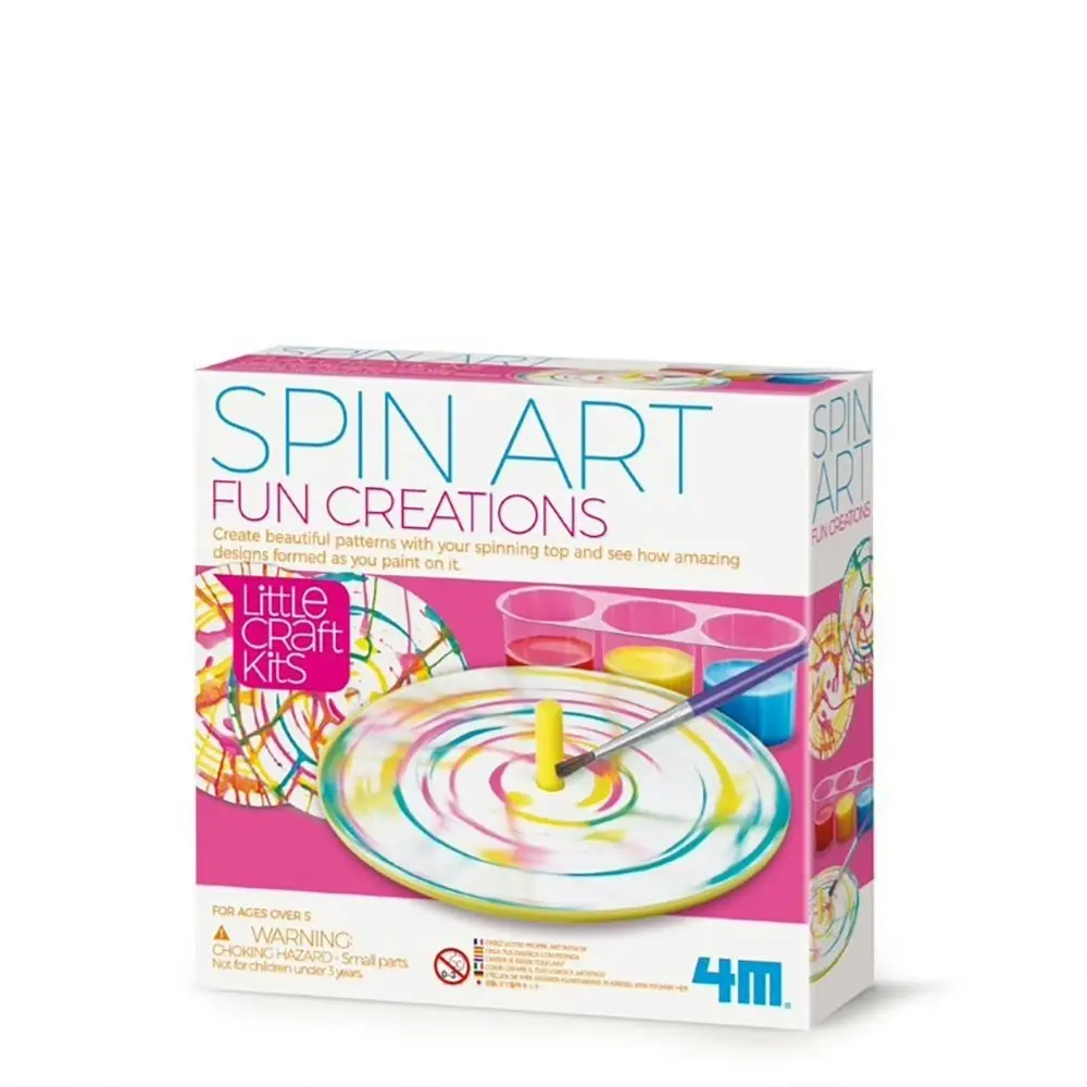 4M Little Craft Spin Art Fun Creations Pattern Kids/Children Play Activity 5y+ - Hobbies