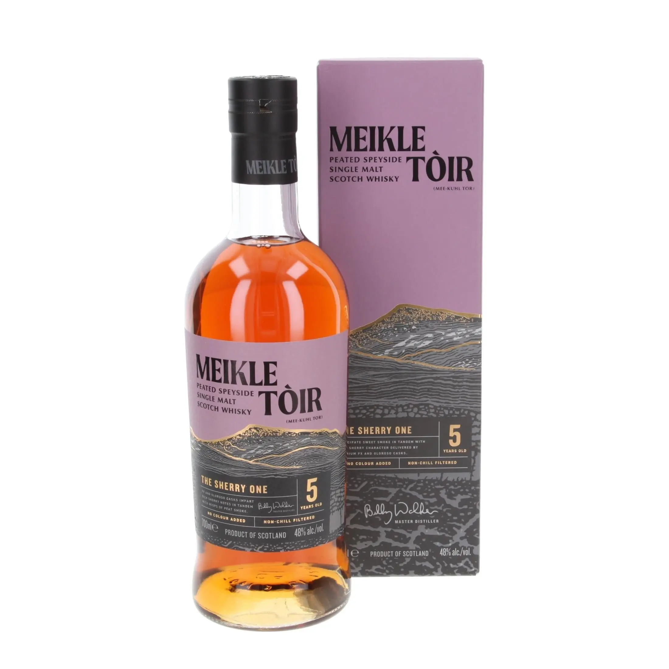 Glenallachie Meikle Tòir Peated Speyside The Sherry One Single Malt Scotch Whisky 700ml - Alcohol