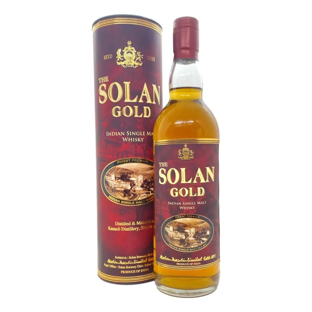 The Solan Gold Indian Single Malt Whisky 750mL - Alcohol