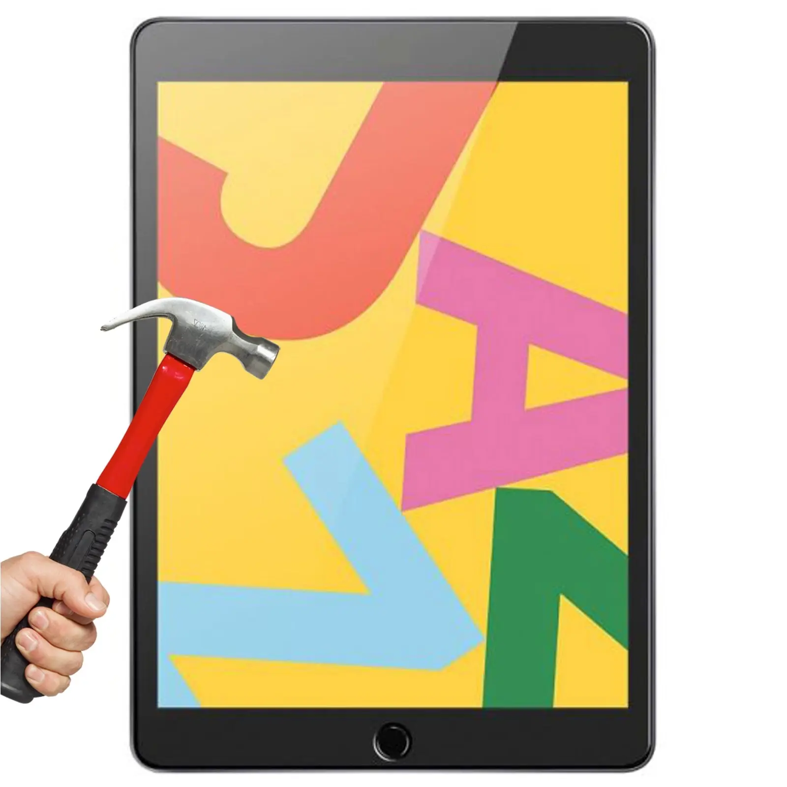Full 9H Tempered Glass Guard Apple iPad 10.2'' 8 Gen 2020 2021 Screen Protector - Electronics