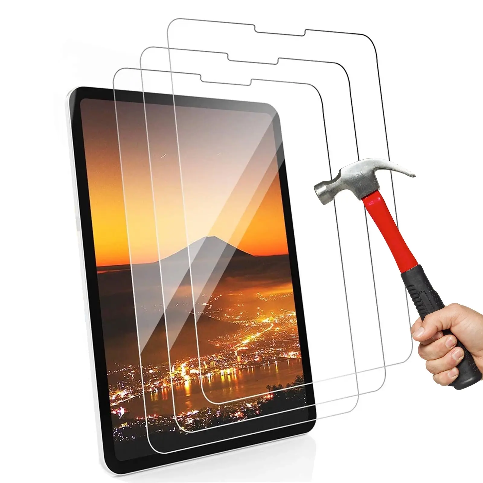 3pk Tempered Glass Screen Protector Guard for Apple iPad Pro 12.9'' 6th Generation - Electronics