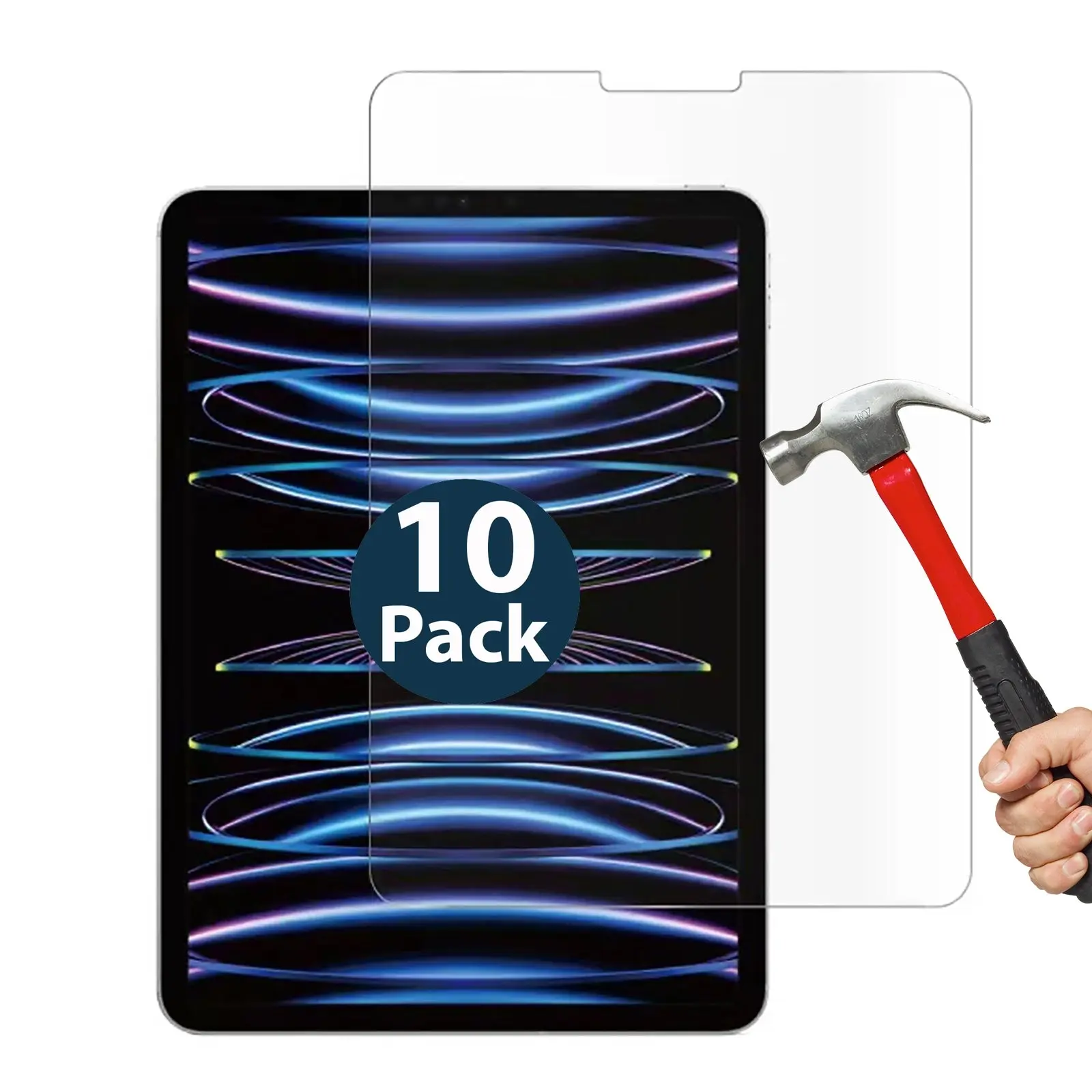 10x Tempered Glass Screen Protector Guard for Apple iPad Pro 12.9'' 6th Generation - Electronics