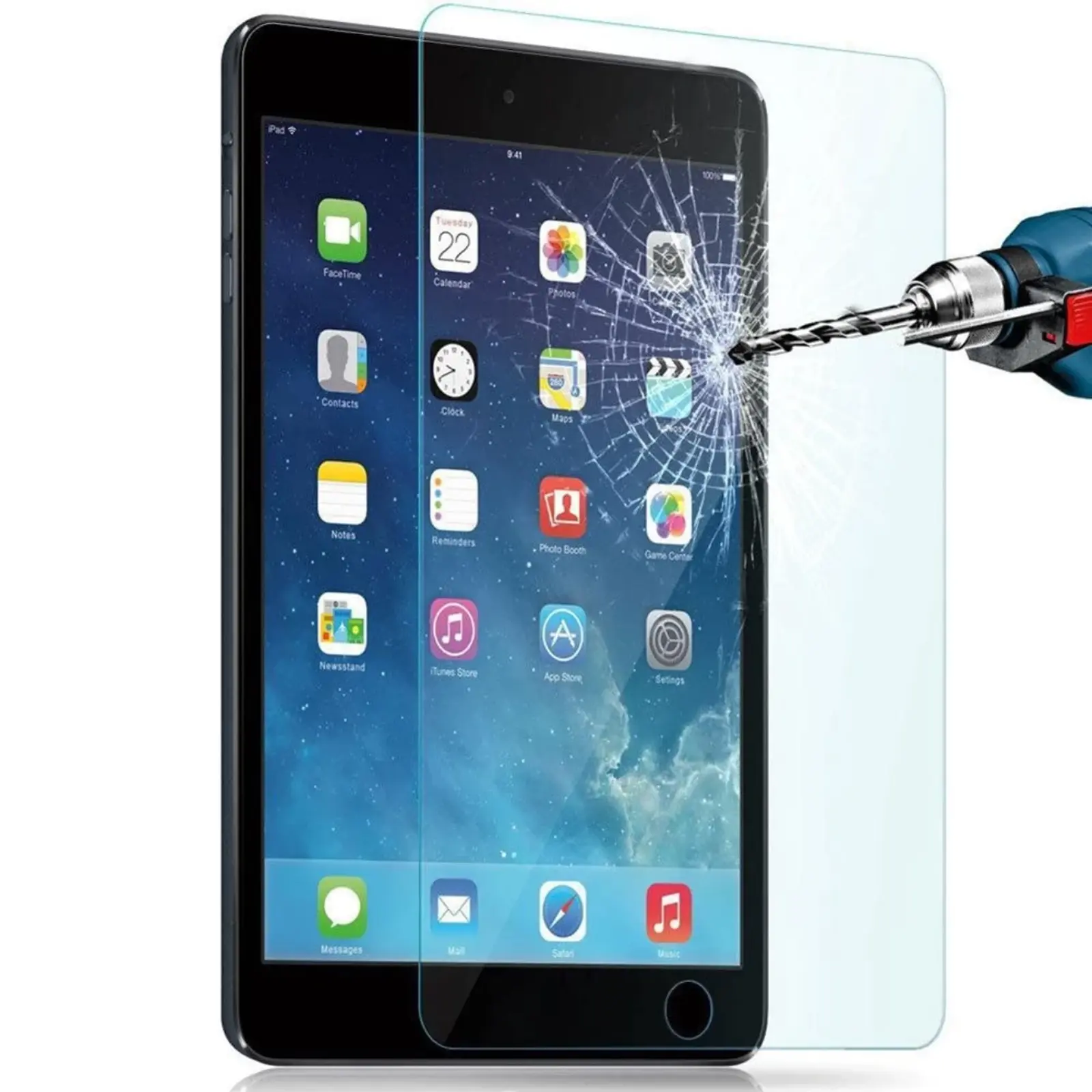 Full Tempered Glass for Apple iPad Air 1 2 Pro 5th 6th Generation 9.7 inch screen protector - Electronics