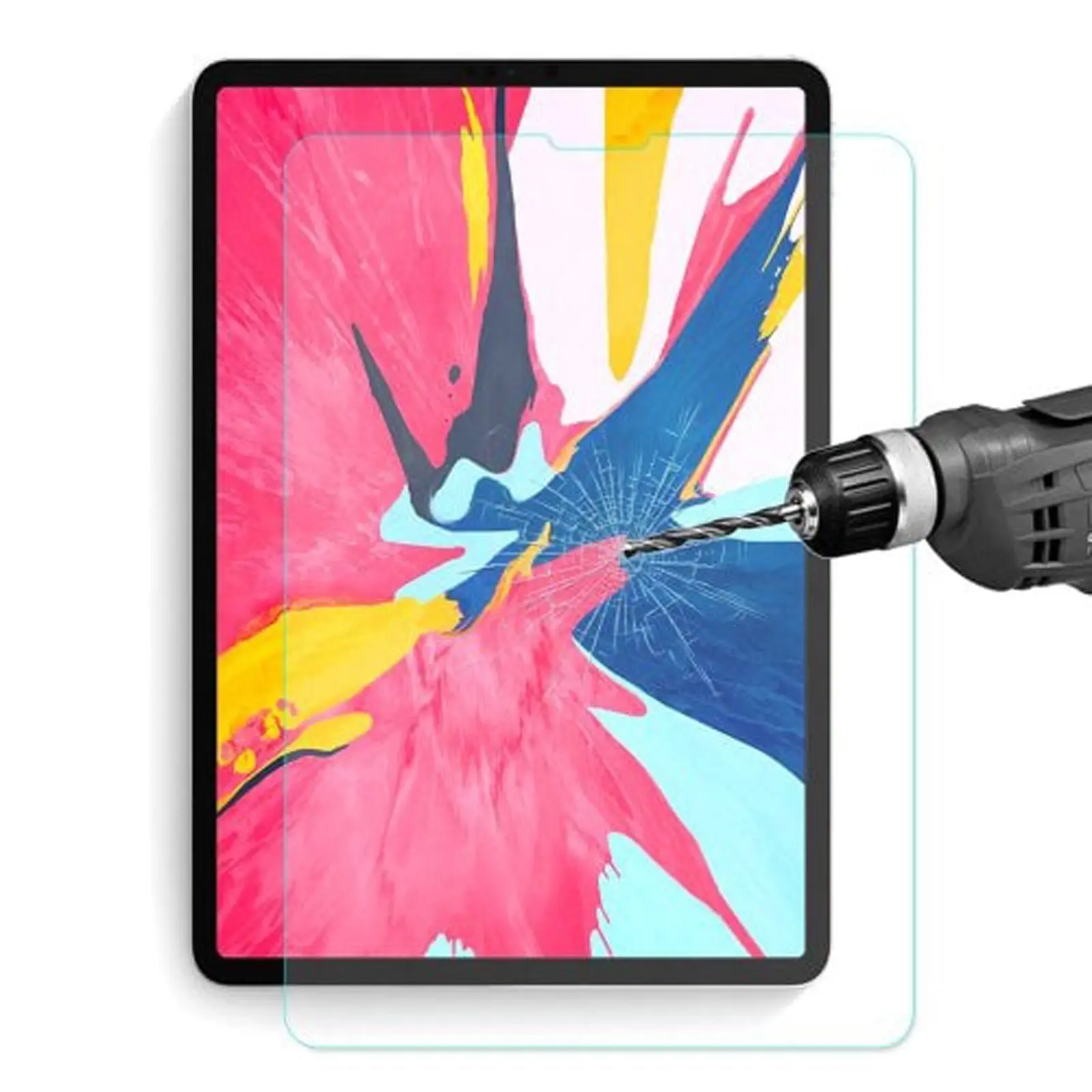 Full 9H Tempered Glass for Apple iPad PRO 12.9 inch screen protector Guard 2018 2019 2020 2021 - Electronics