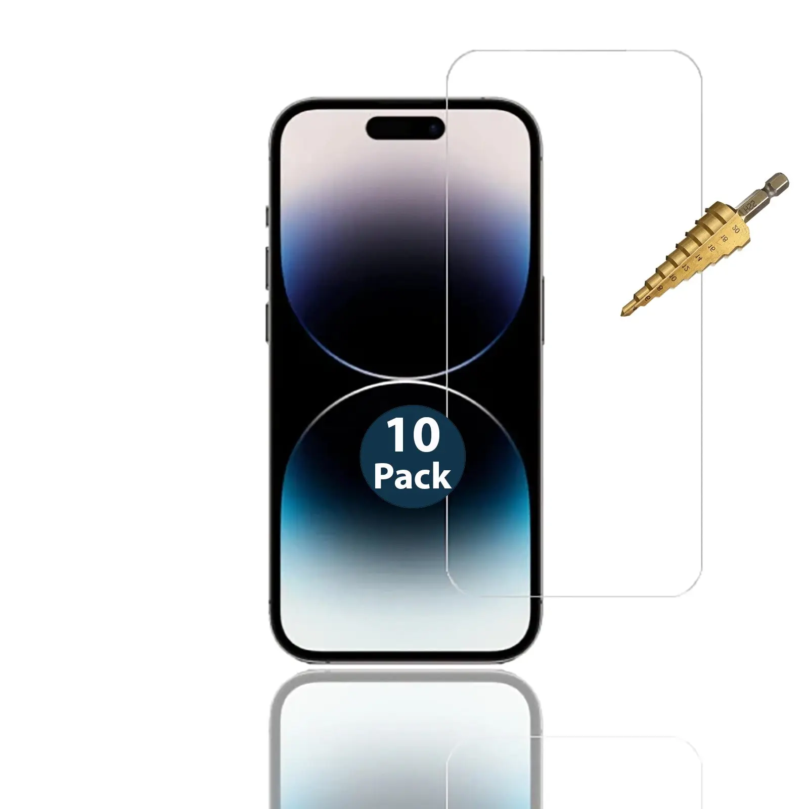10x Tempered Glass Screen Protector Guard for Apple iPhone 14 PRO MAX Front Bulk - Electronics