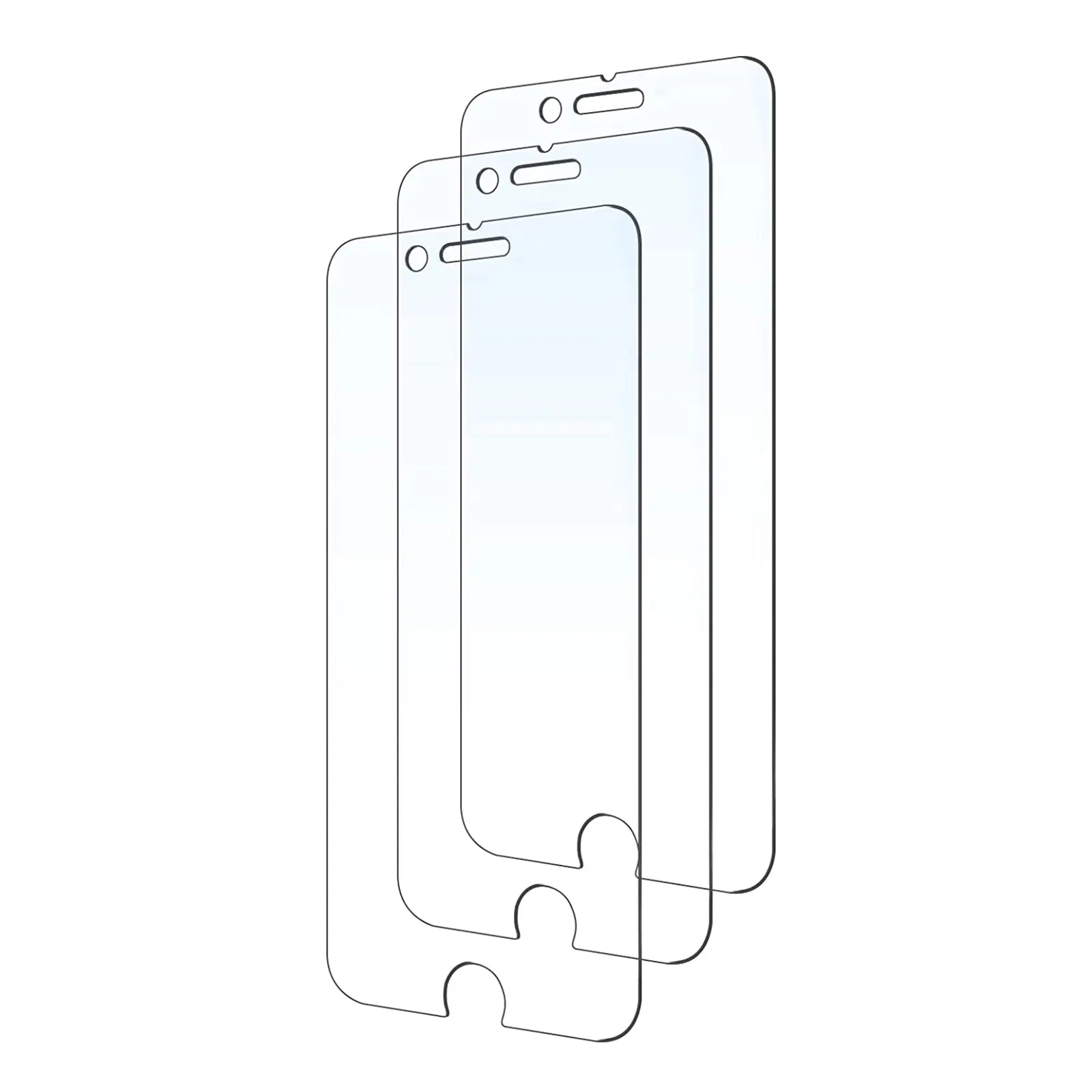 3pcs Tempered Glass Screen Protector Guard for Apple iPhone SE 4.7 2022 3rd Gen - Electronics