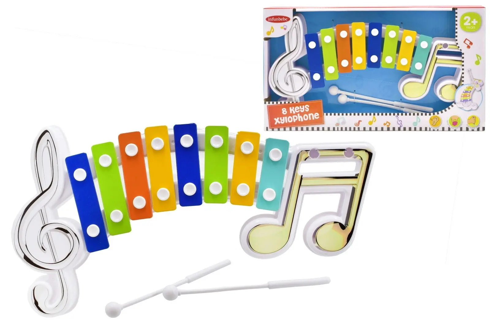 Infunbebe 8 Keys Xylophone - Toys & Games