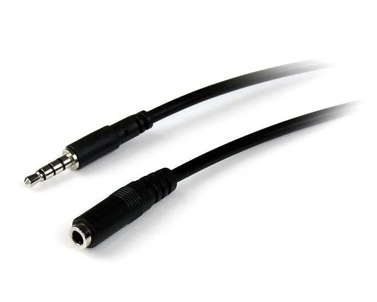 Star Tech 3.5mm Stereo 2m Male to Female Extension Audio Cable Cord for Headset - Electronics