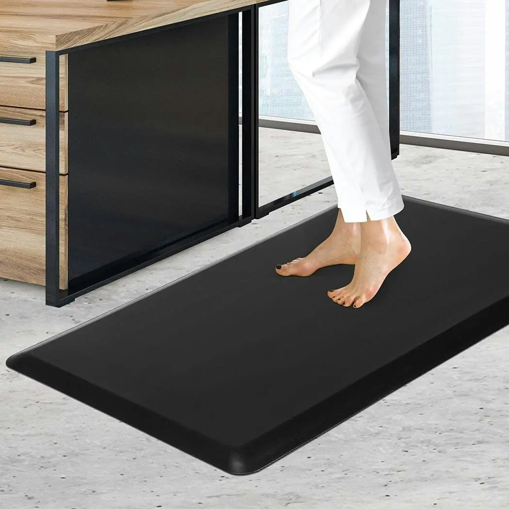 Marlow Anti Fatigue Mat Standing Desk Rug Kitchen Home Office Foam Black 50x80 - Furniture