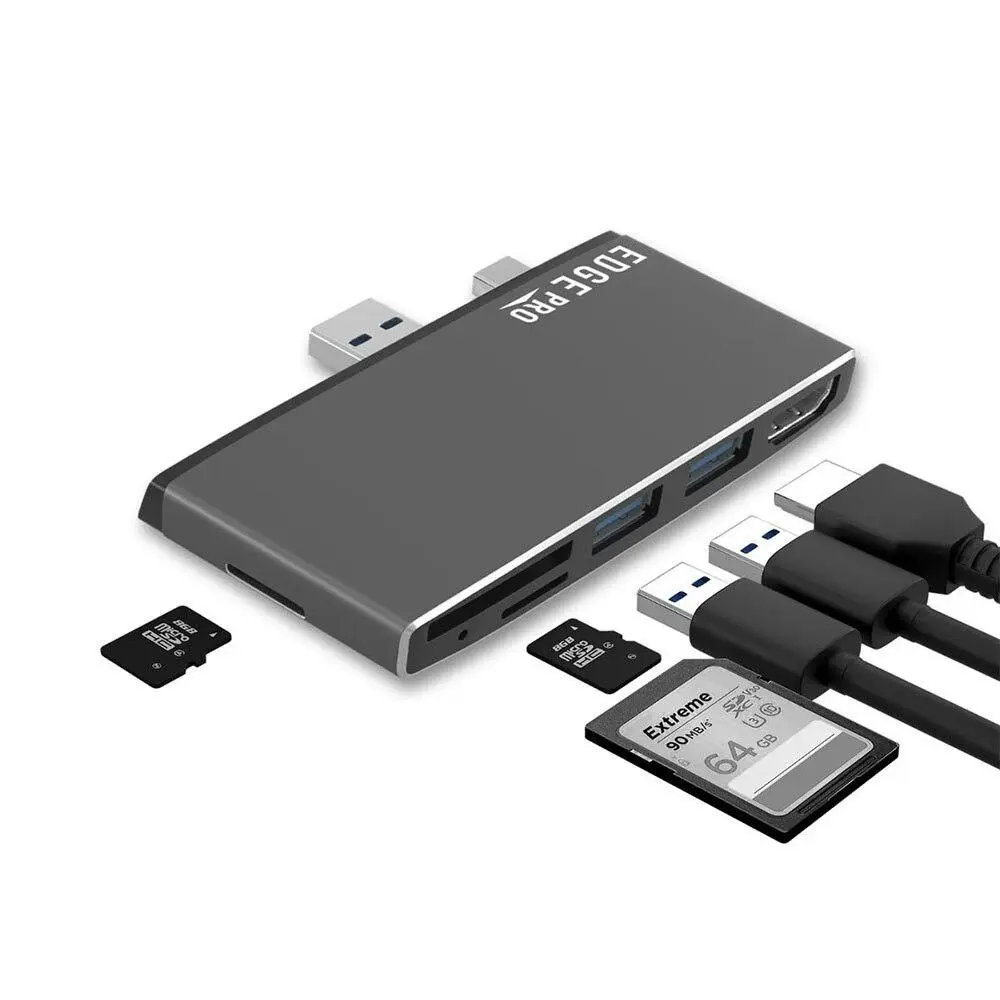 mBeat Edge Pro P78 Multifunction USB Hub/Adapter f/Microsoft Surface Pro Gen 5/6 - Electronics