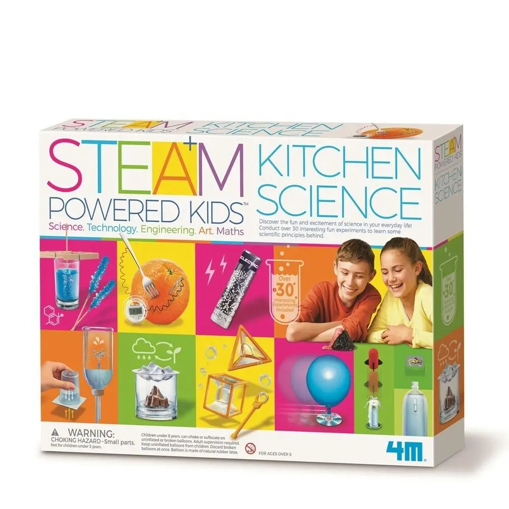 4M Steam Deluxe Kitchen Science Fun Educational Kids/Toddler Activity Toy 8y+ - Toys & Games
