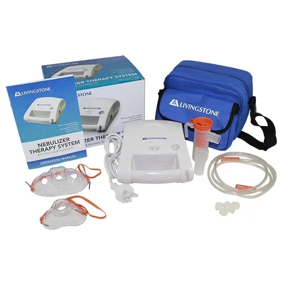 Livingstone Nebuliser Compressor with Accessories 1 Year Warranty - Health