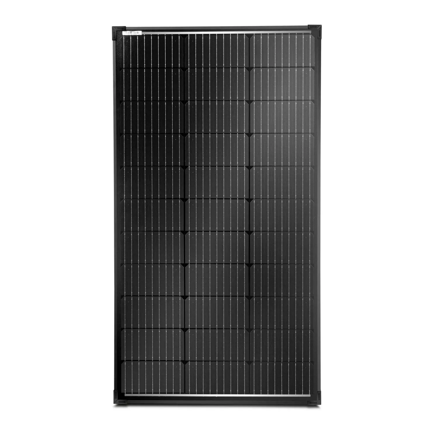VoltX 12V 100W Fixed Solar Panel Black Frame - Hardware