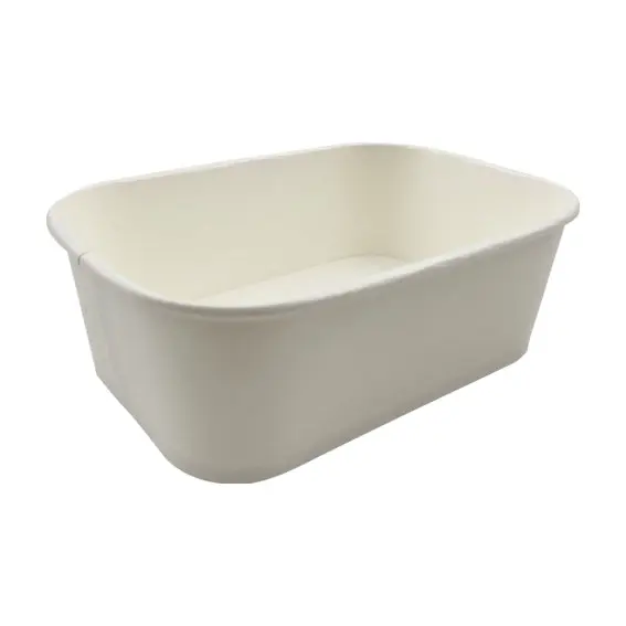LivEco Rectangular Paper Take Away Container Base 750ml Paper 300 Carton - Home & Garden