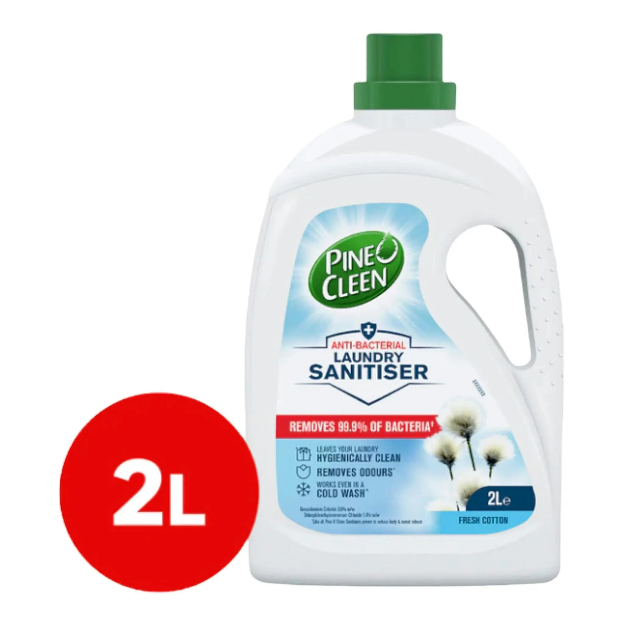 Pine O Cleen Antibacterial Laundry Sanitiser Fresh Cotton 2L - Supermarket Specials