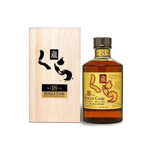 Kura 18 Years Single Cask Japanese Whisky 720ml - Alcohol