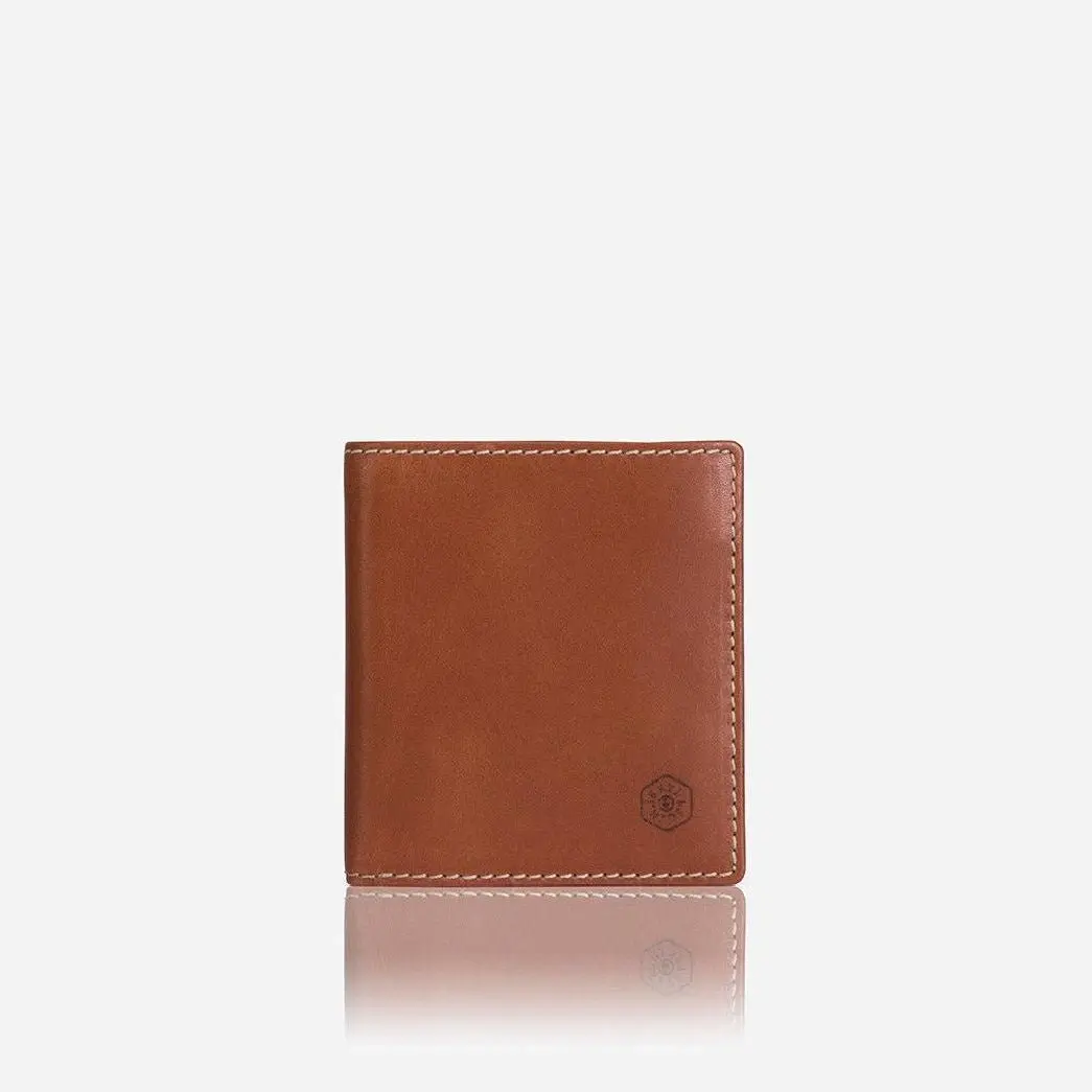 Jekyll & Hide Roma Slim Bifold Wallet Leather, Tan - Fashion