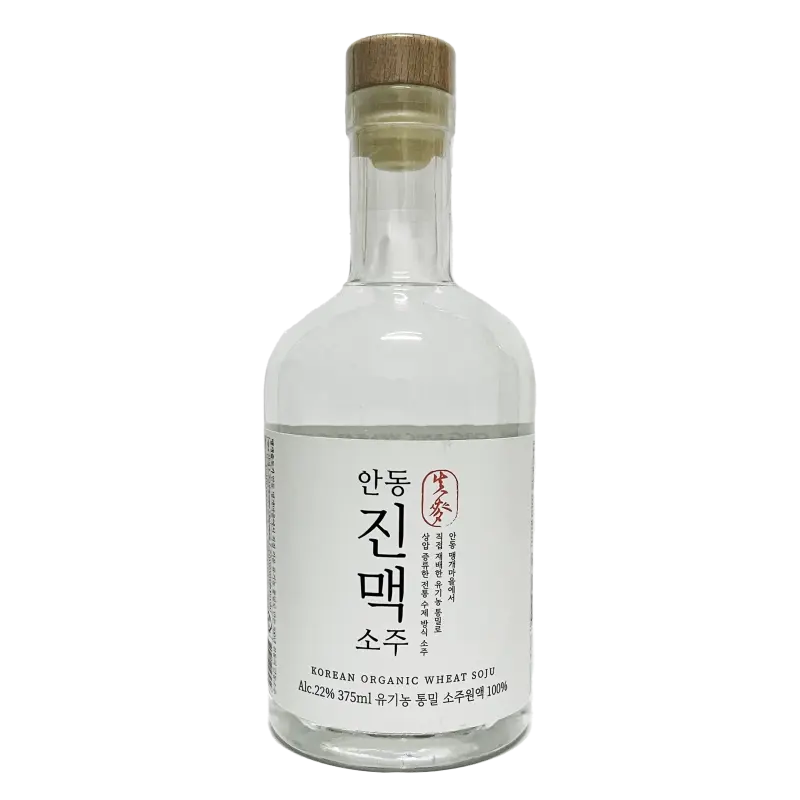 Jinmaek Organic Wheat Soju 22 375ml - Alcohol