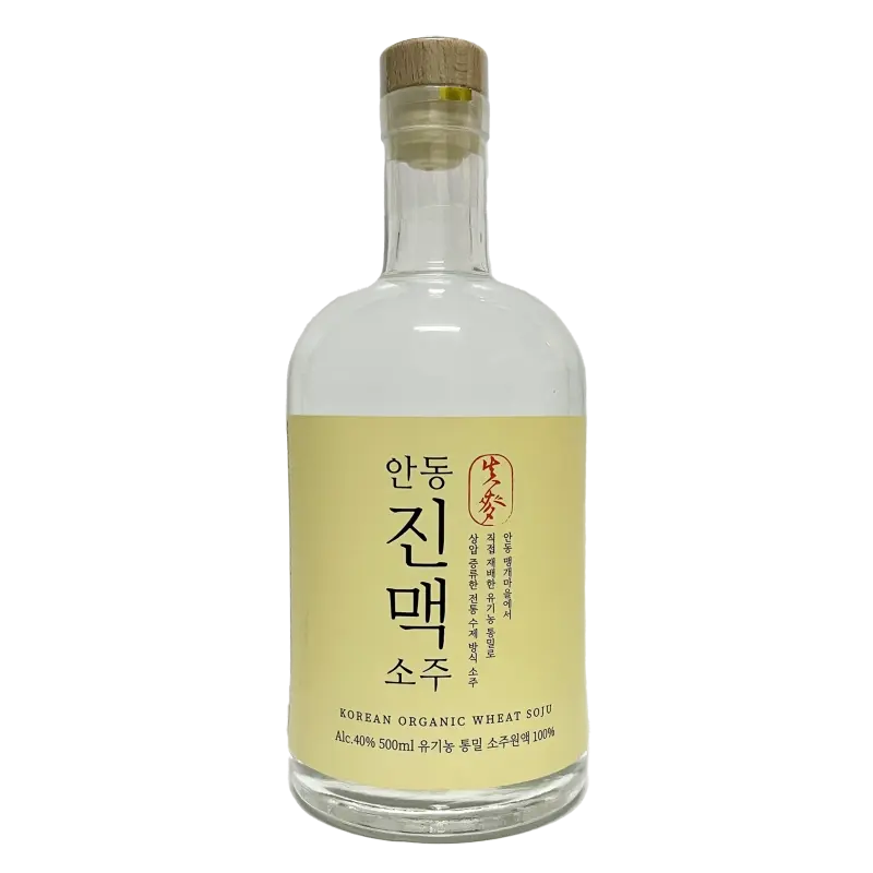 Jinmaek Organic Wheat Soju 40 500ml - Alcohol