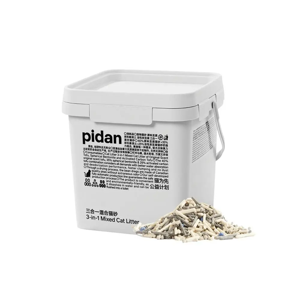 Pidan 3-in-1 Mixed Tofu/Bentonite Cat Litter 5.2kg Flushable Water Absorbent