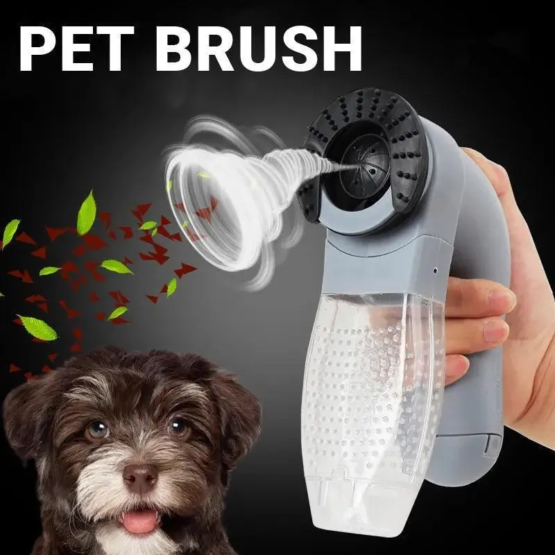 Electric Pet Dog Cat Hair Remover Cleaner Grooming Brush Comb Vacuum Trimmer - Pets