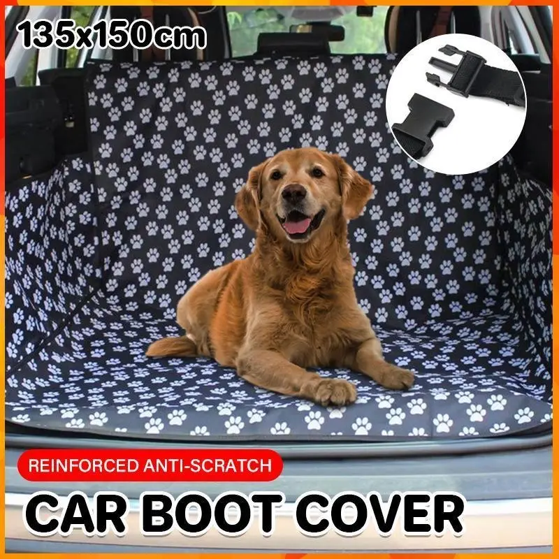 Large Waterproof Pet Travel Hammock Rear Car Cover Nonslip Design for Dogs and Cats - Pets