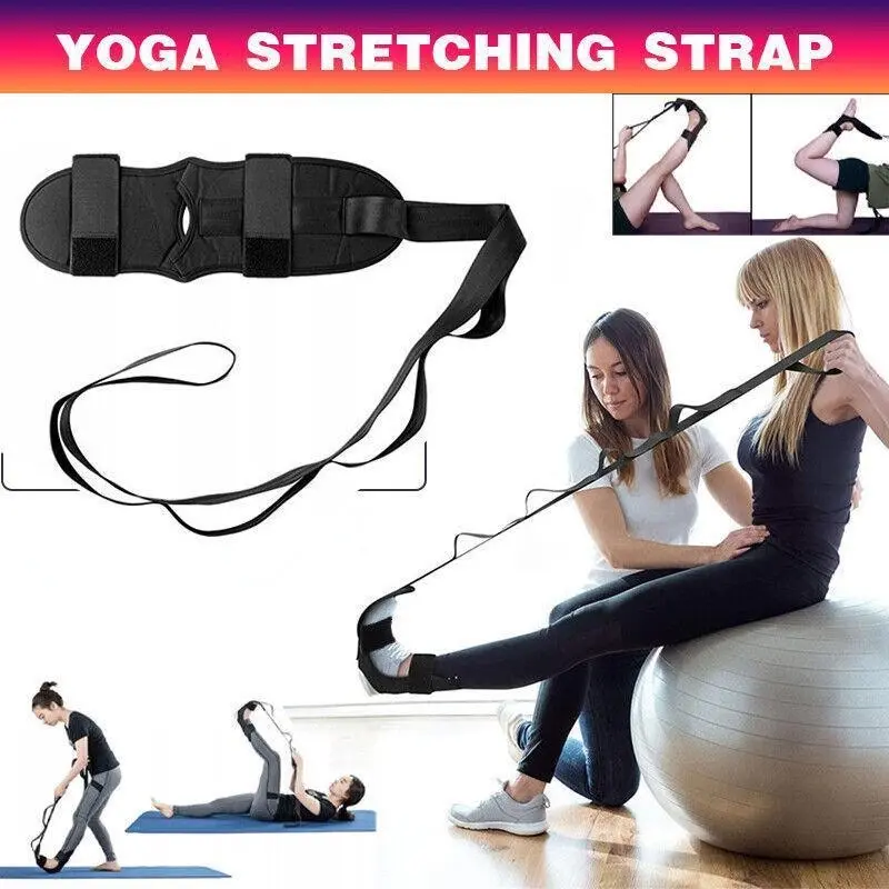 Adjustable Yoga Stretching Strap Foot Leg Trainer for Flexibility and Balance - Sports & Outdoor
