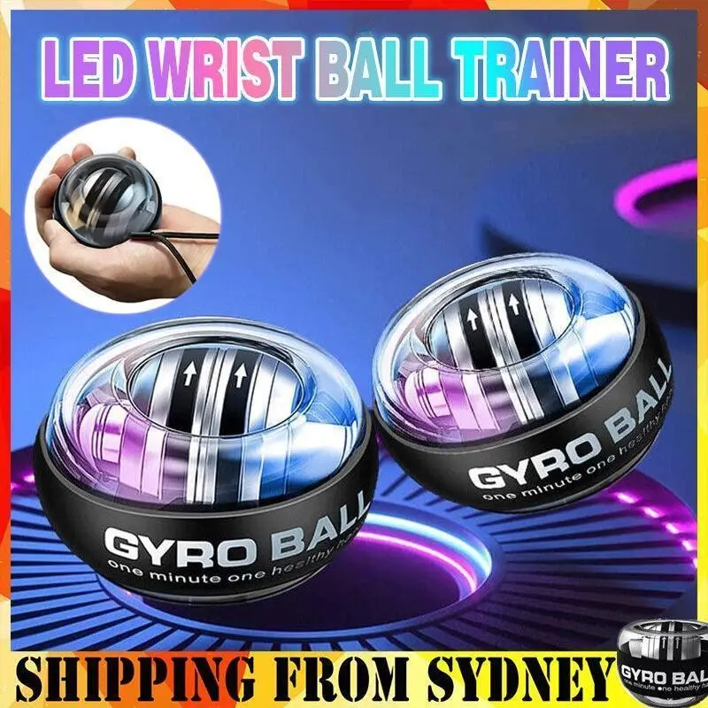 Led Wrist Ball Trainer Relax Gyroscope Ball Muscle Power Ball Gyro Arm Exerciser - Sports & Outdoor