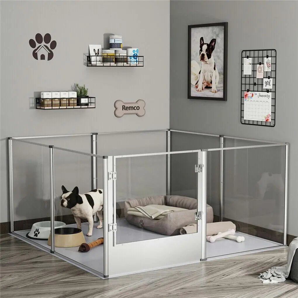 Heavy Duty Pet Playpen with Whelping Box and Mat - Pets