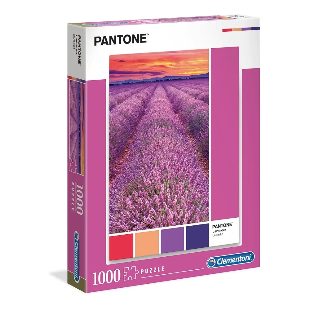 1000pc Clementoni Pantone Lavender Sunset 69x50cm Jigsaw Puzzle Family/Kids Game - Toys & Games