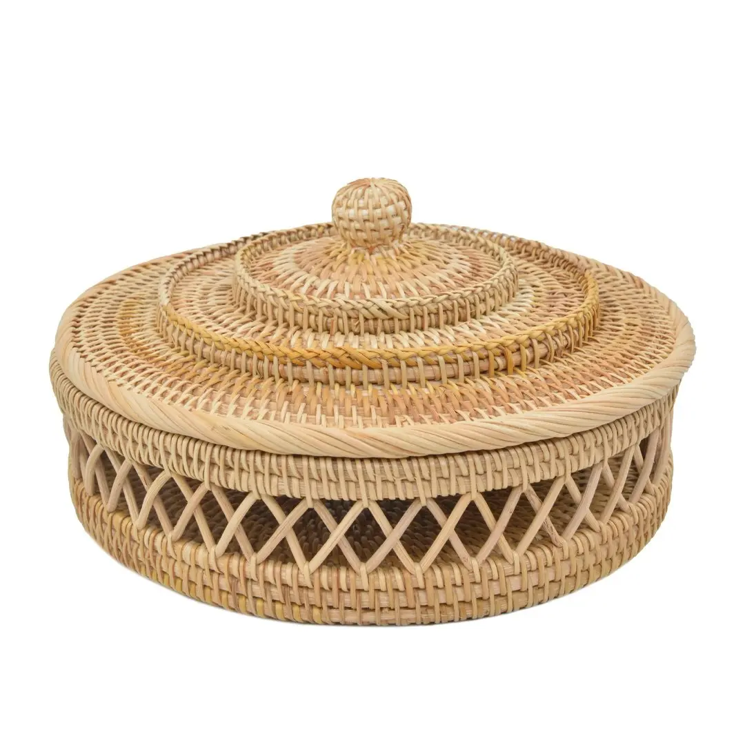 Kelly hallow Storage Basket with Lid - Furniture