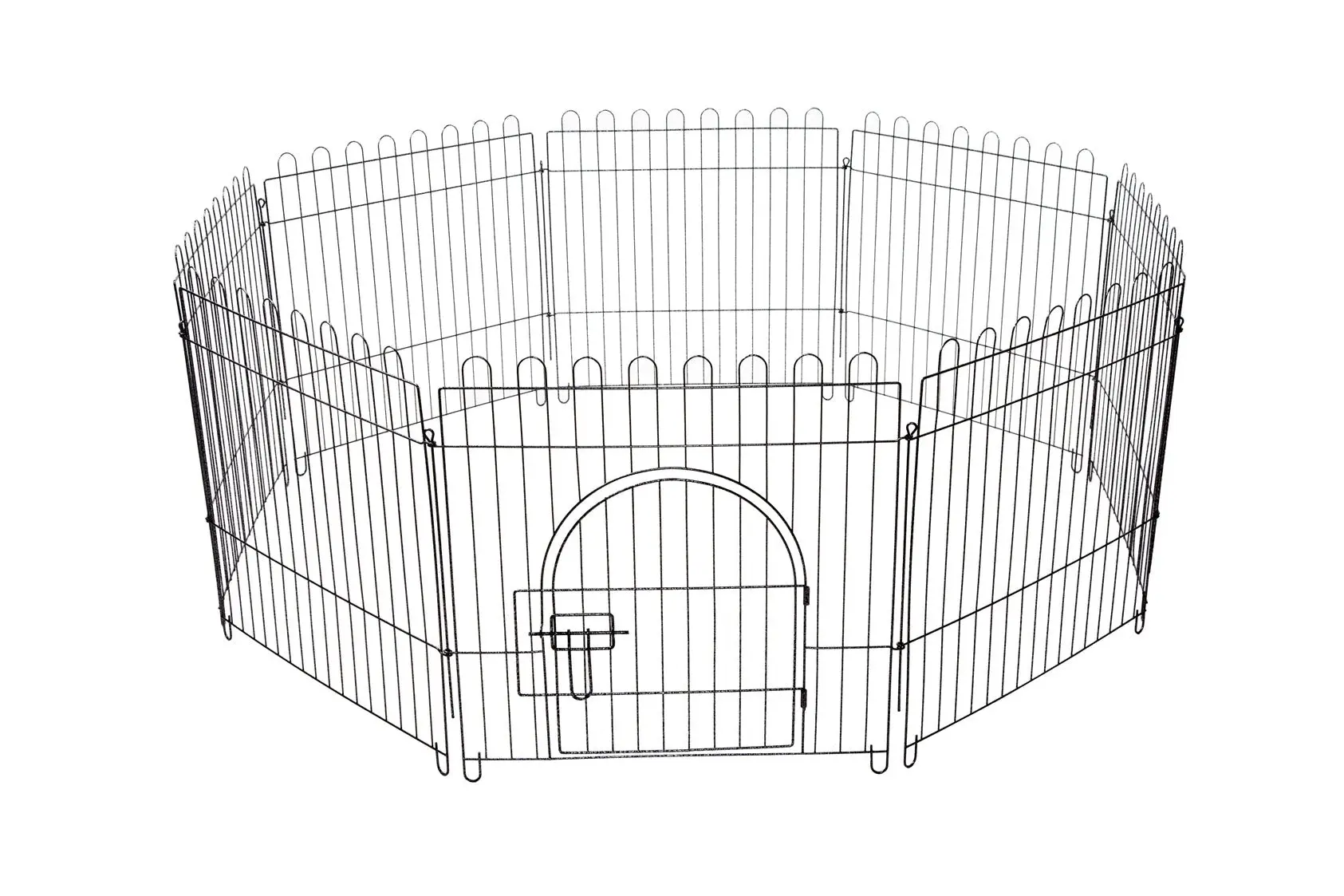Salesbay 8 Panel Pet Playpen Fold Exercise Cage Fence Enclosure Dog Puppy - Pets