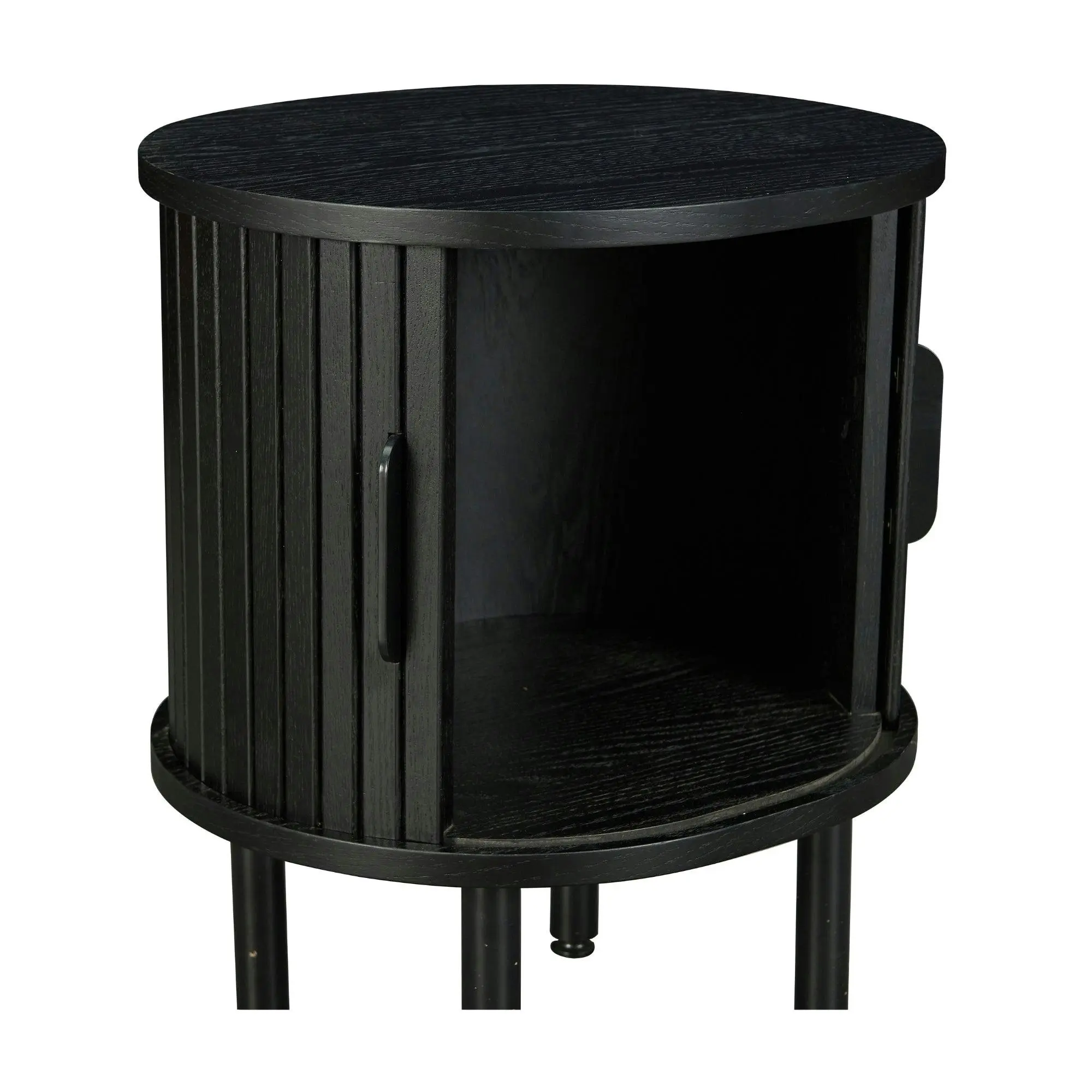 Alamein Dania 45cm Round Side Table Black - Furniture