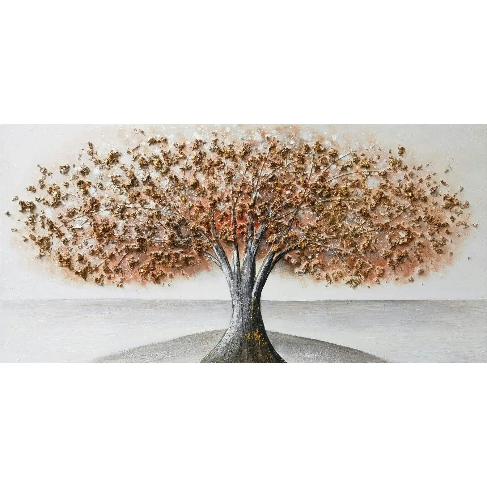 Pink Tree Hand Painting Picture - Home & Garden