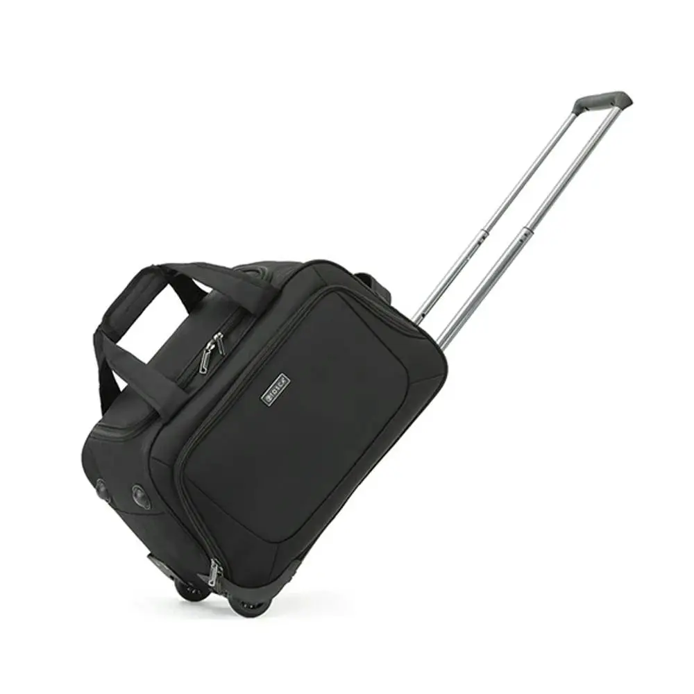 Tosca Oakmont Travel 20" Cabin Wheeled Duffle Trolley Carry Bag Black w/Handles - Fashion