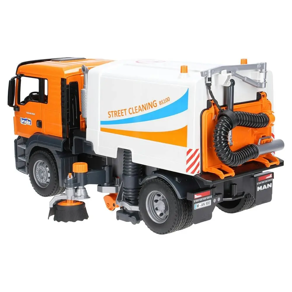 Bruder BS100 1:16 TGS Street Sweeper Cleaning Truck Kids Pretend Play Toy 4y+ - Toys & Games