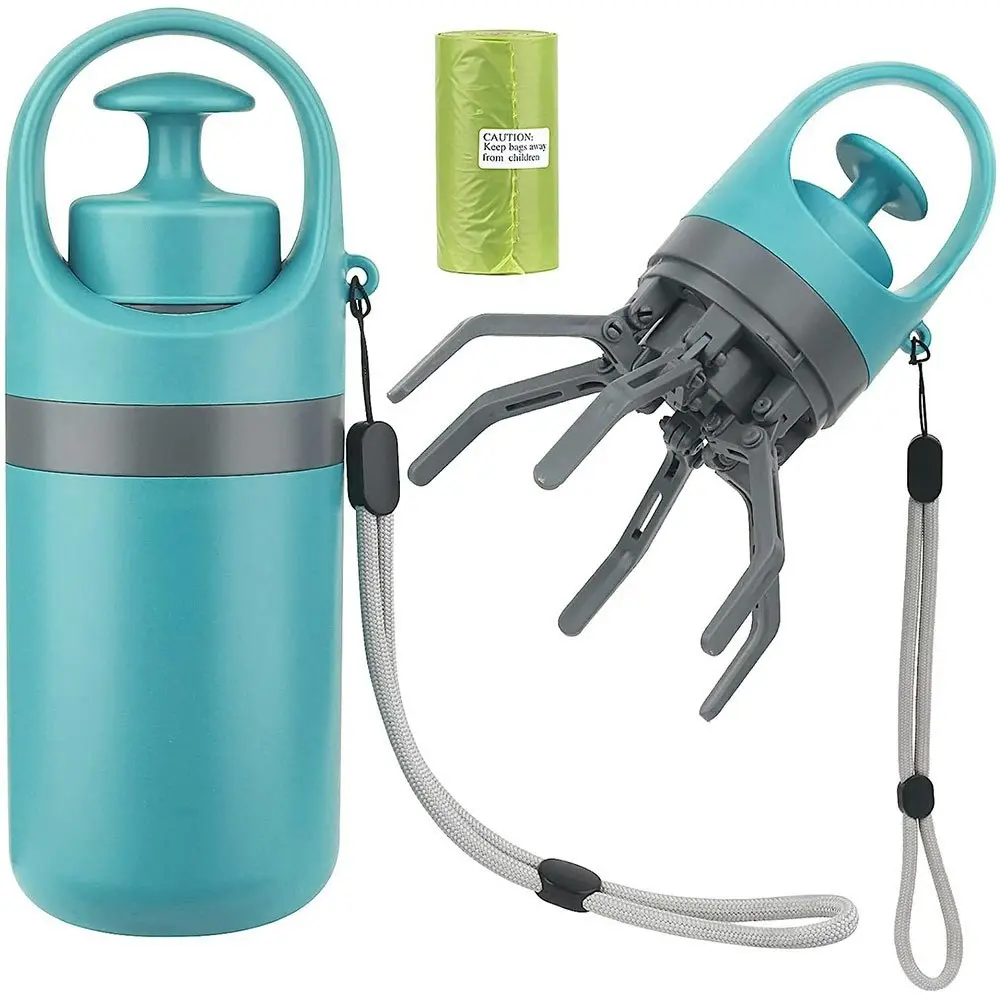 Portable Dog Poop Scooper Sanitary Dog Waste Picker Upper with Bag Dispenser - Pets